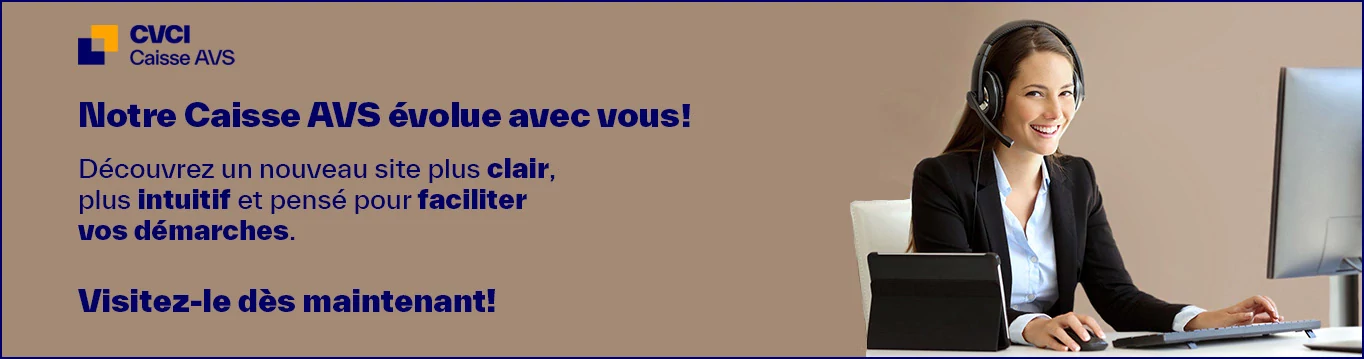 Nouveau site de la Caisse AVS